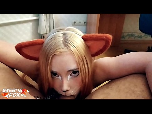 ❤️ Kitsune លេបទឹកមាត់ហើយច្របាច់ចូលមាត់នាង សិចខ្លាំង នៅពួកយើង